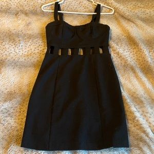 Black Ark & Co dress with cut outs.